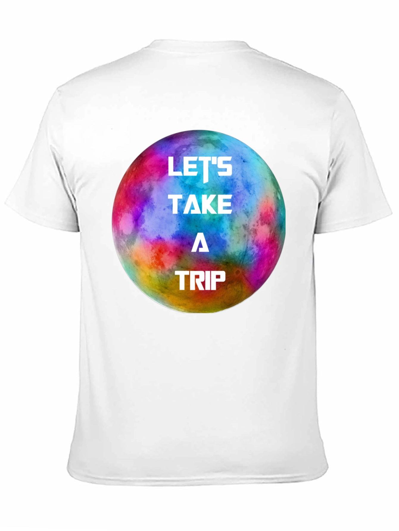 Black Let's Take a Trip Graphic Tee - Colorful Space Adventure view 11