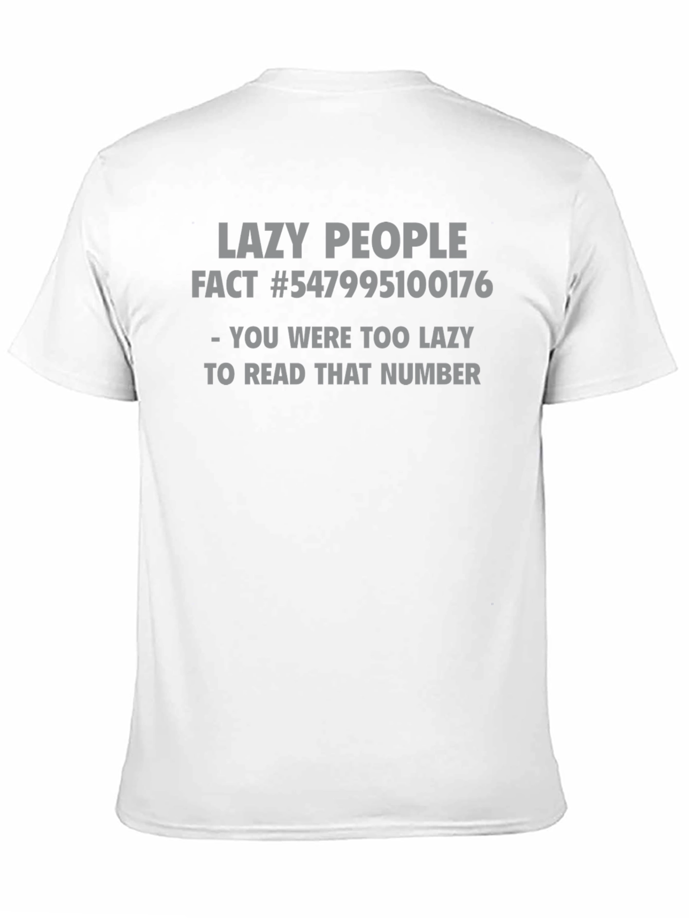 Black Lazy People Fact Funny Graphic T-Shirt view 11