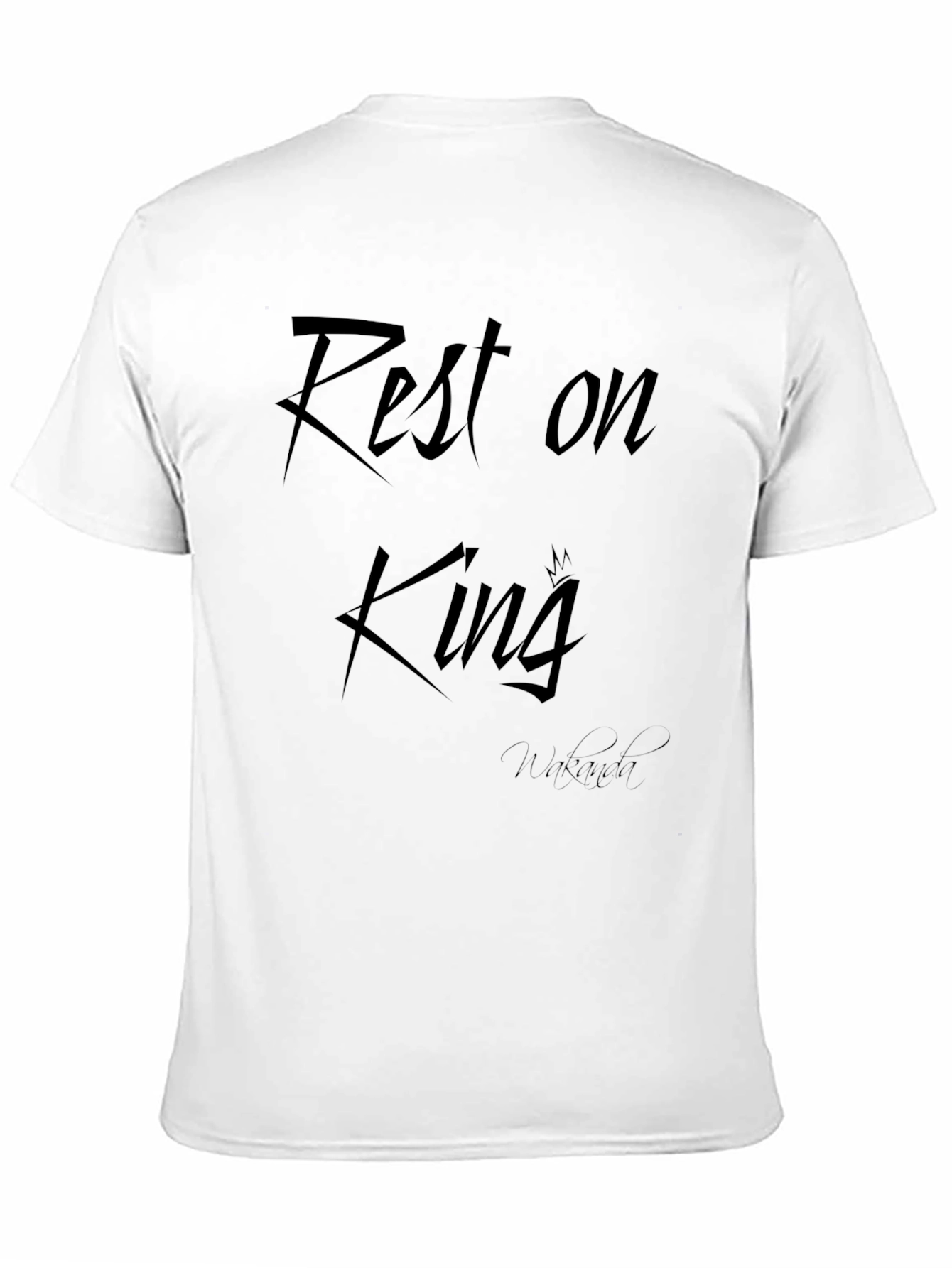 Black Rest on King Black T-Shirt view 11