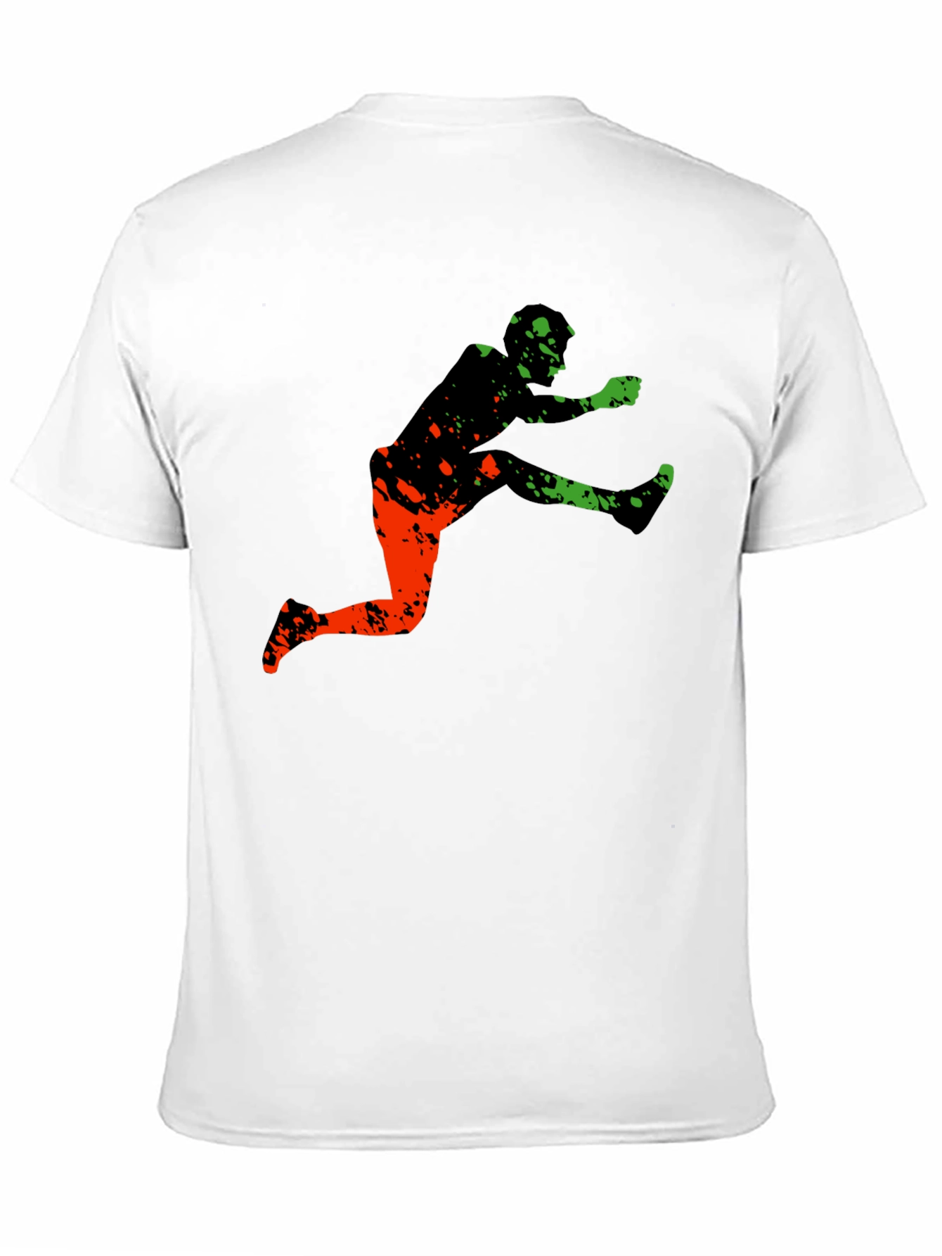 Black Athletic Graphic Tee - Leap Over Obstacles in Style view 11