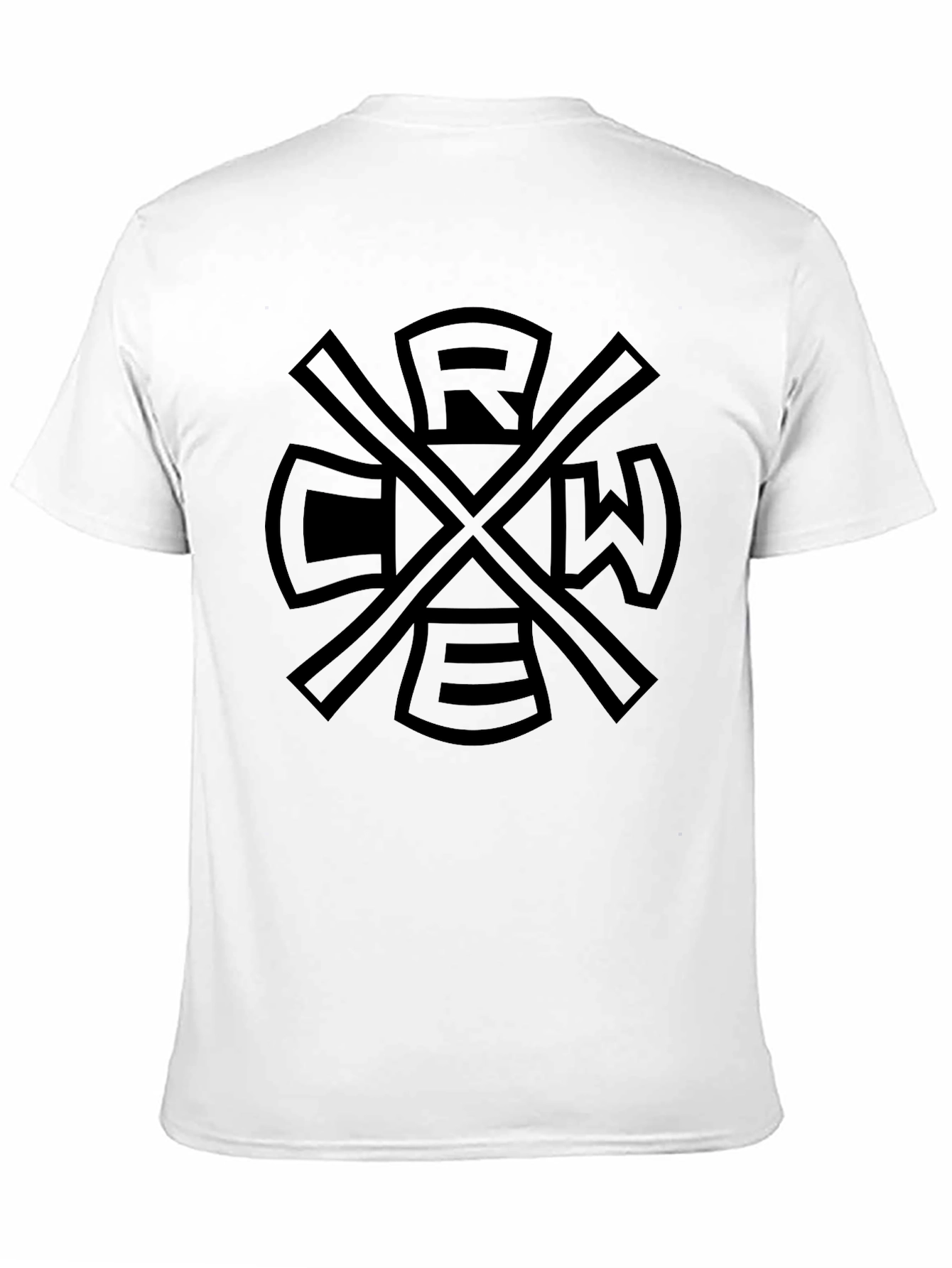 Black Crew Graphic Tee - Black Cotton Blend view 11