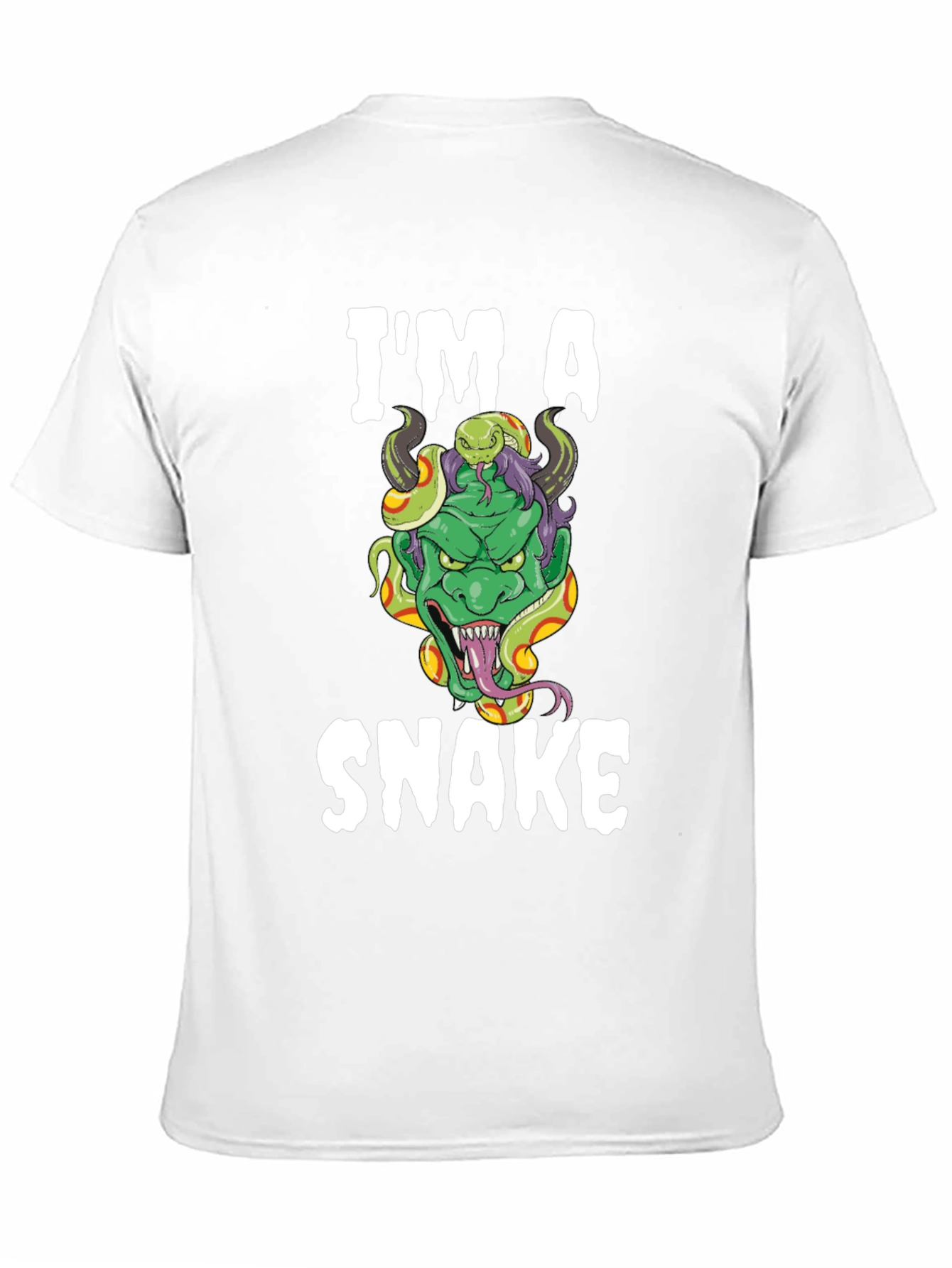 Black I'm A Snake Graphic T-Shirt view 11