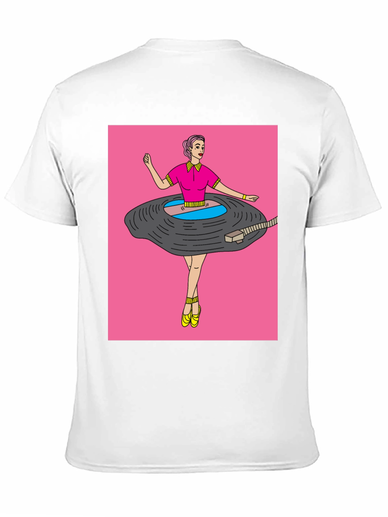 Black Funky Graphic Tee - Vinyl Record Dancer view 11