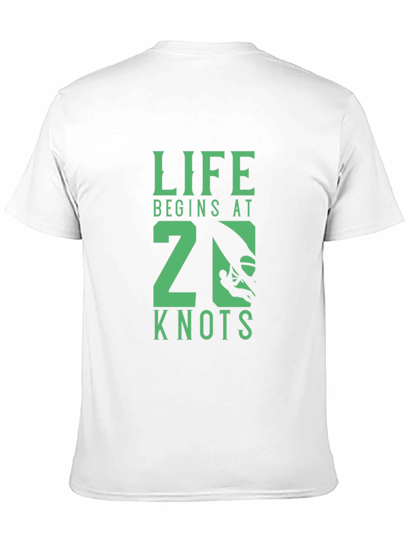 Black Life Begins at 20 Knots Graphic Tee - Black view 11