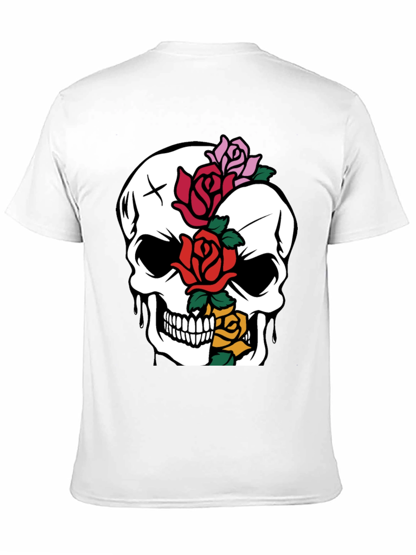 Black Skull & Roses Graphic Tee - Unique Style view 11