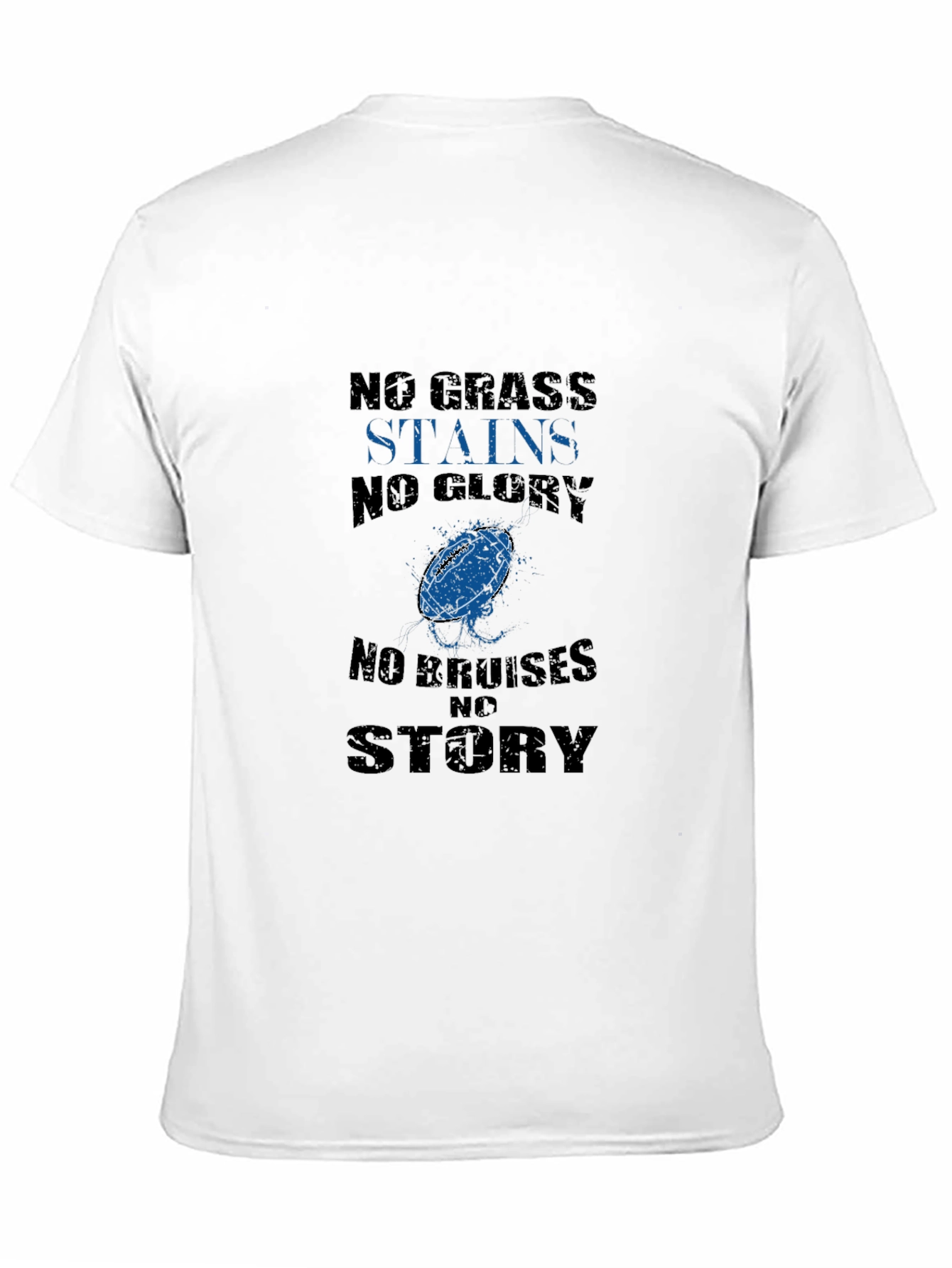 Black No Grass Stains No Glory T-Shirt view 11