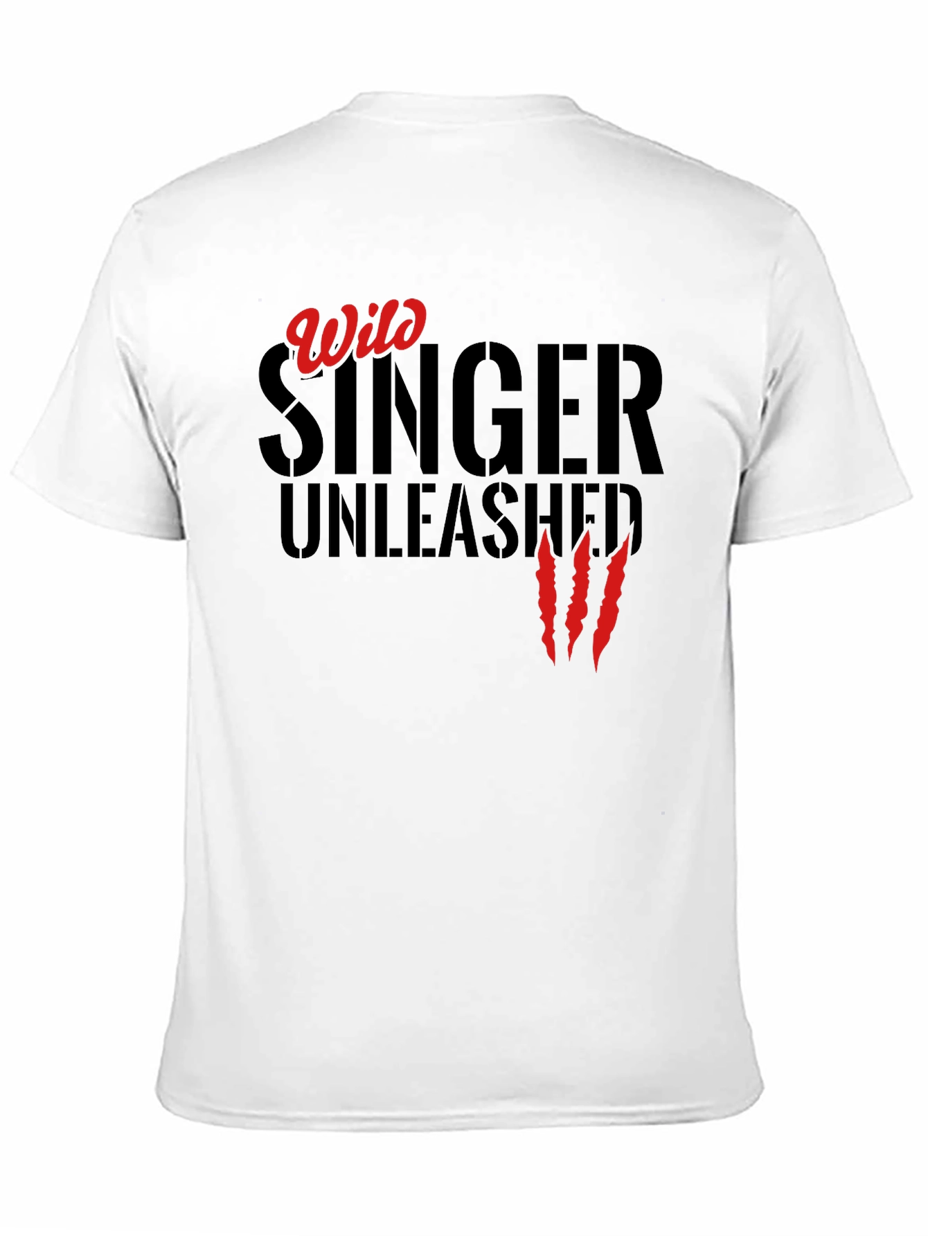 Black Wild Singer Unleashed T-Shirt - Black view 11