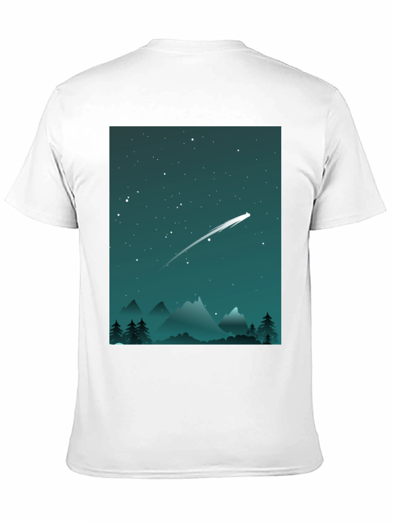 Black Starry Night T-Shirt - Celestial Adventure view 11