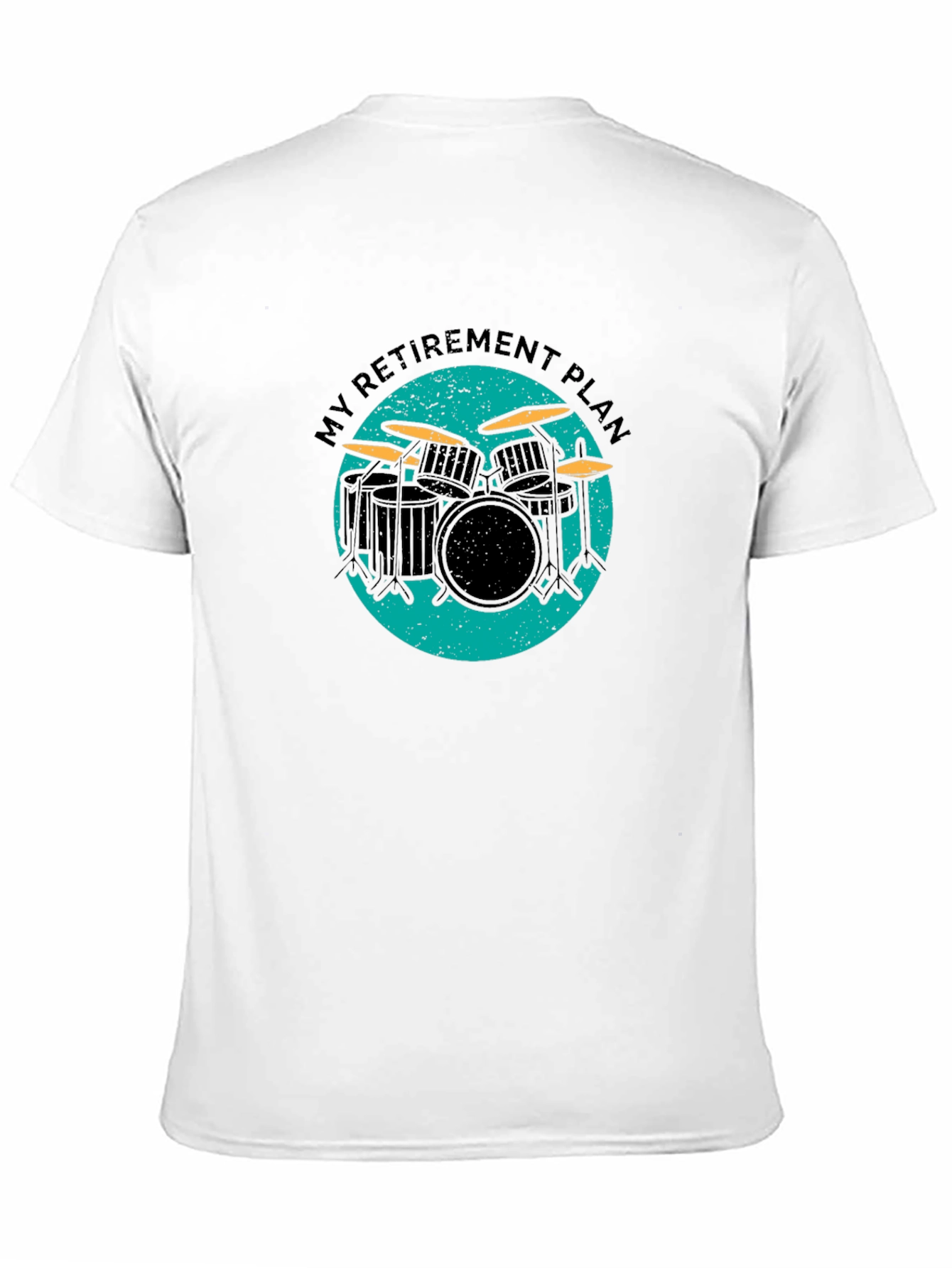 Black My Retirement Plan Drum Set Graphic Tee view 11