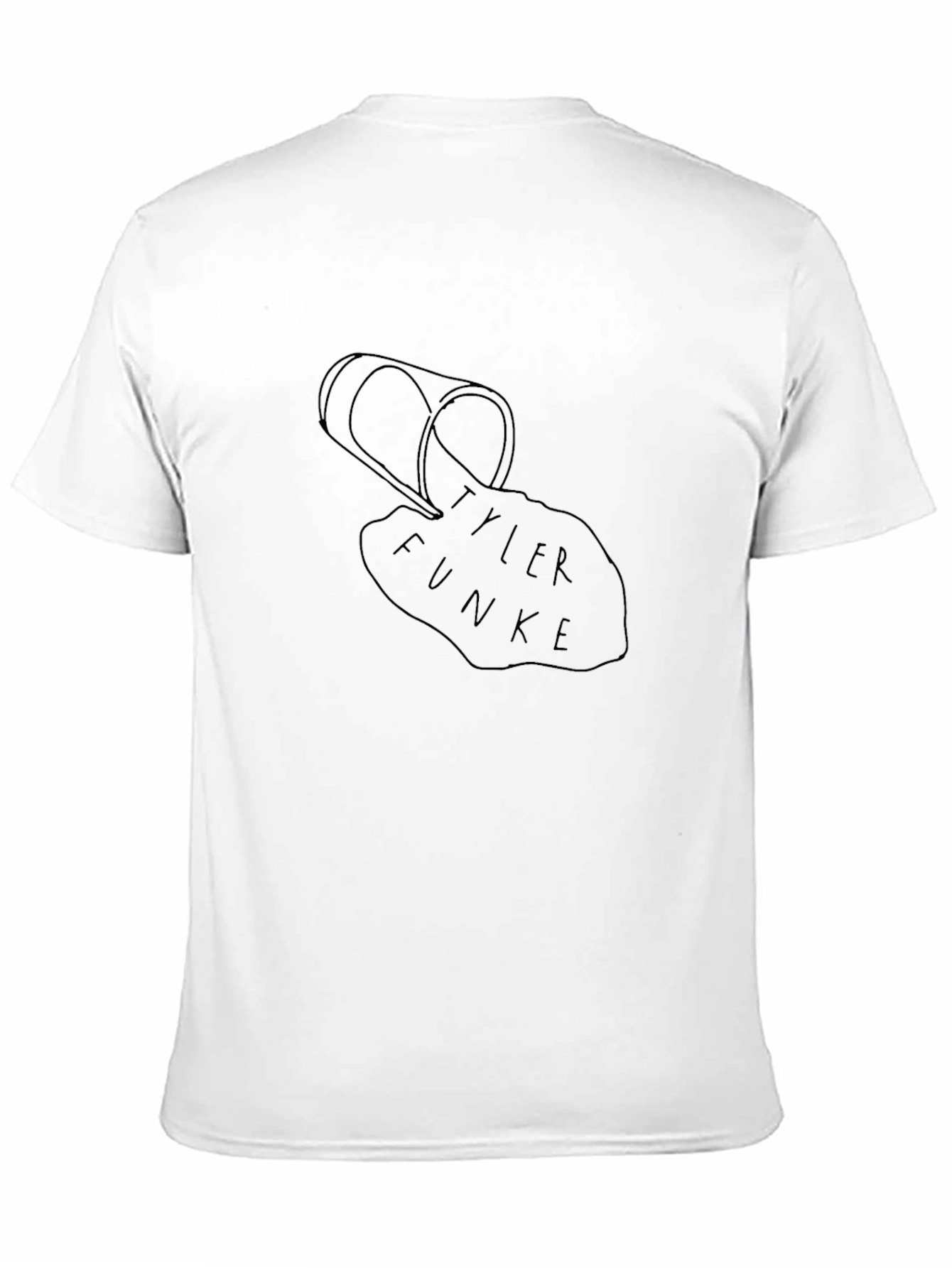 Black Tyler Funke Spilled Drink Graphic Tee - Black view 11