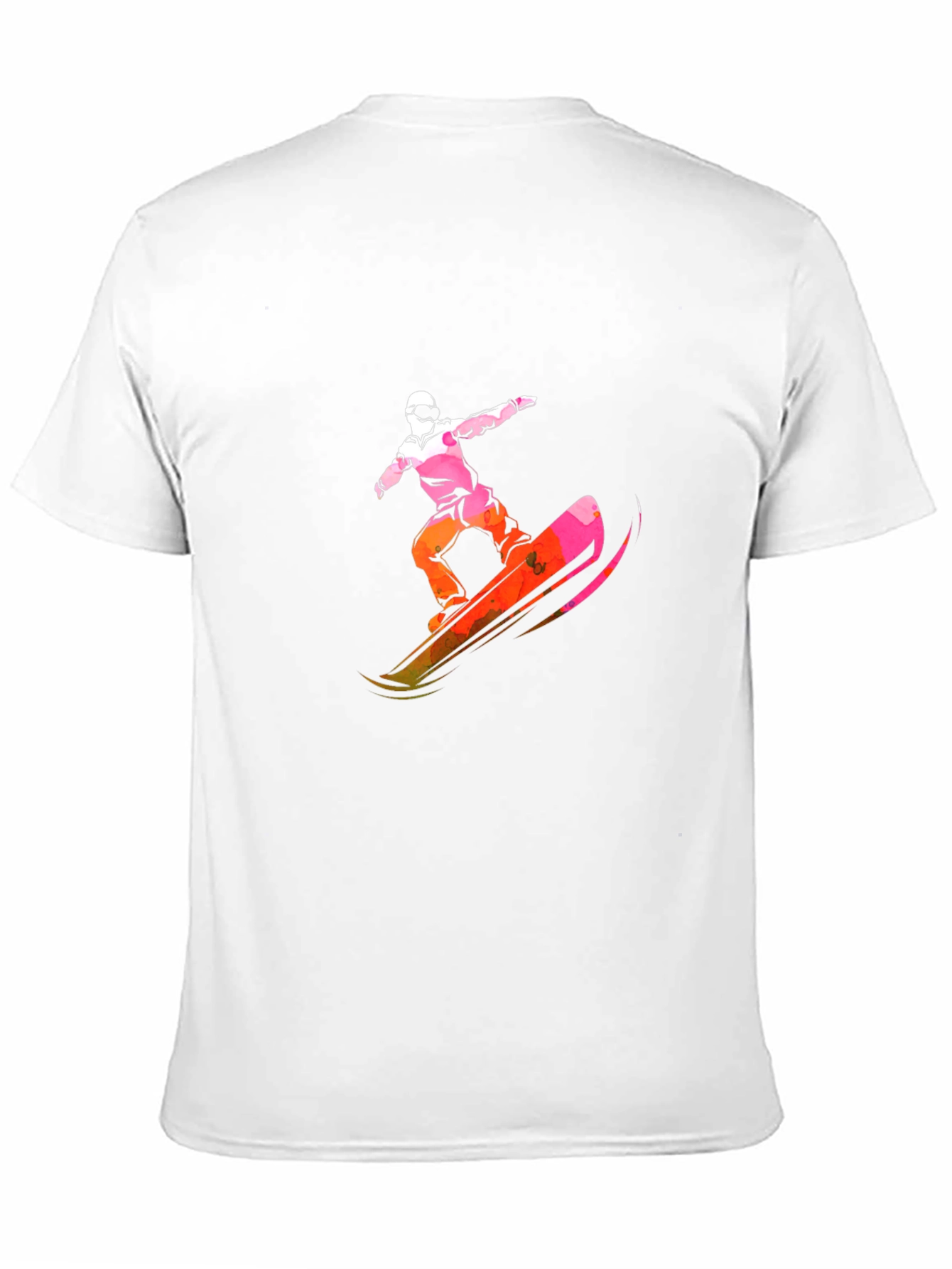 Black Cool Snowboarder Graphic Tee - Black view 11