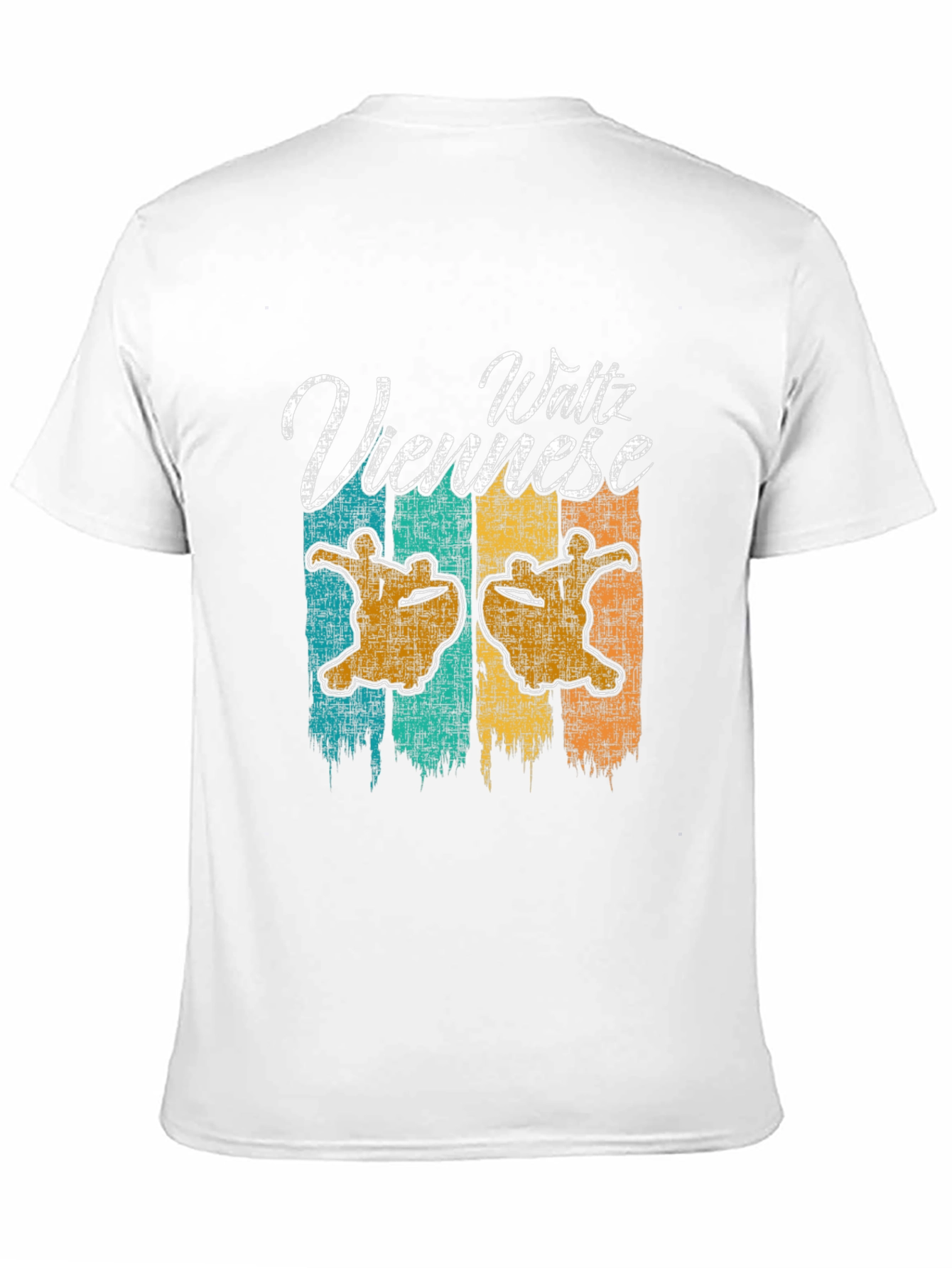 Black Viennese Waltz Retro Graphic T-Shirt view 11