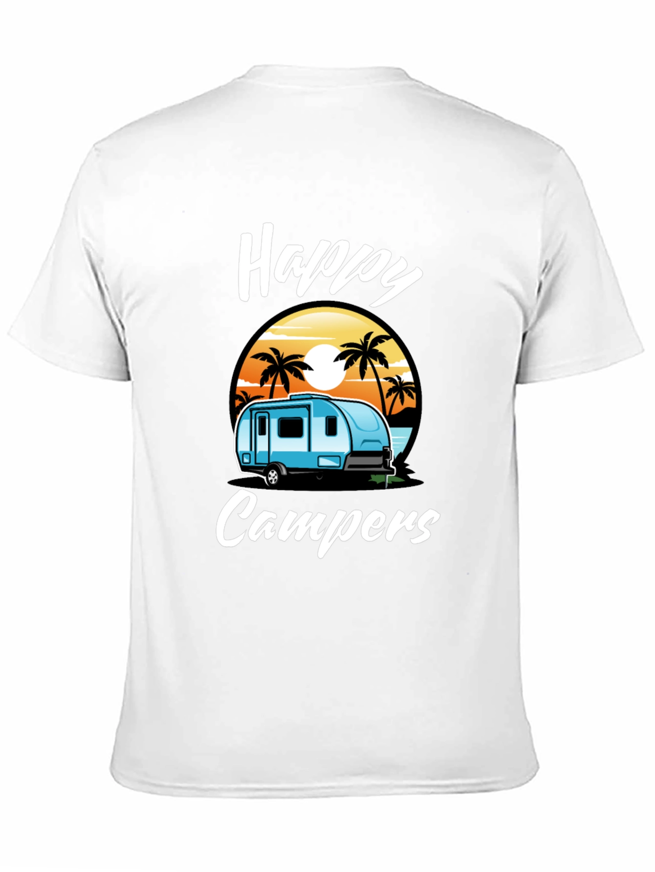 Black Happy Campers Graphic Tee view 11