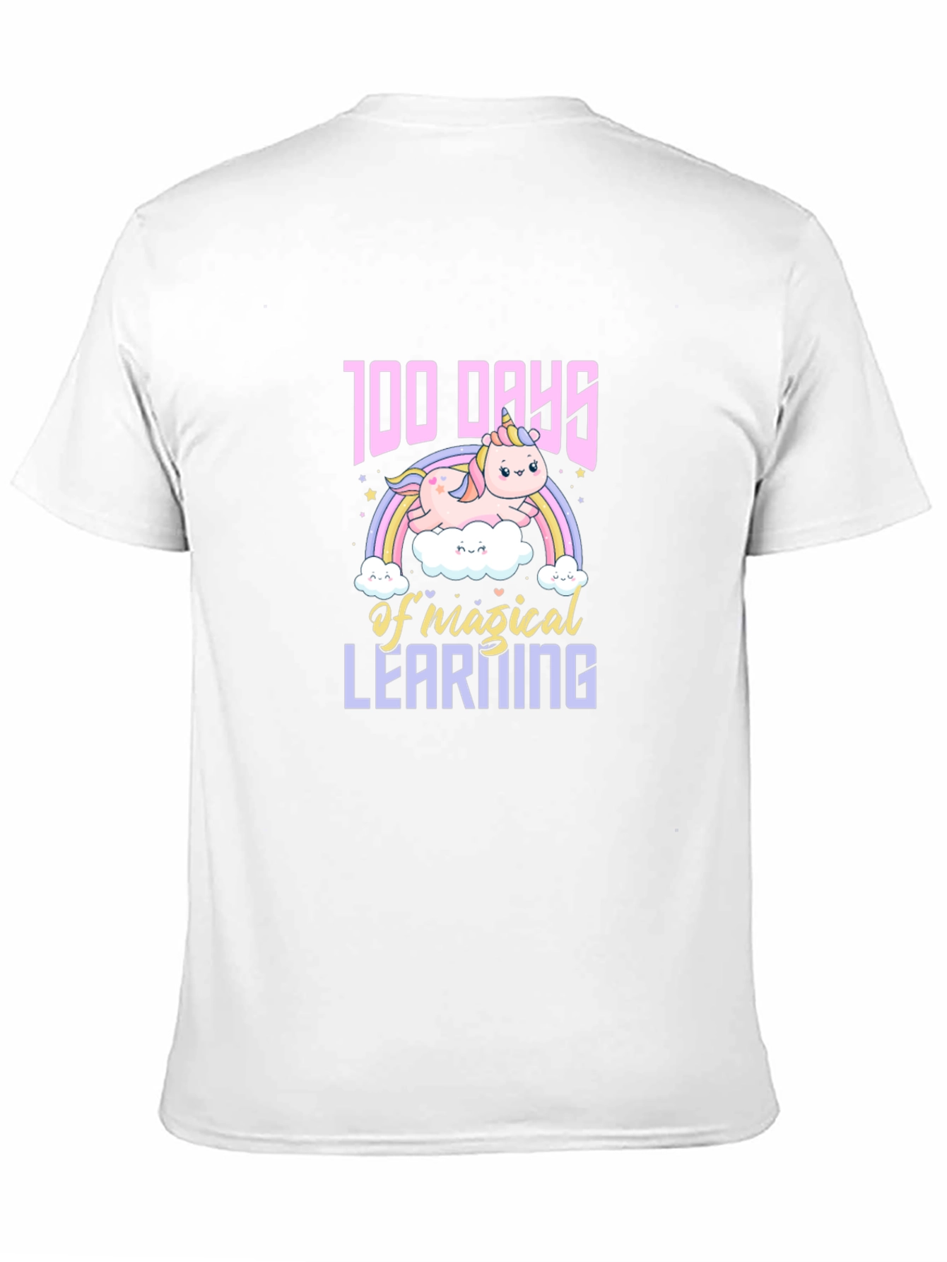 Black 100 Days of Magical Learning Unicorn T-Shirt view 11