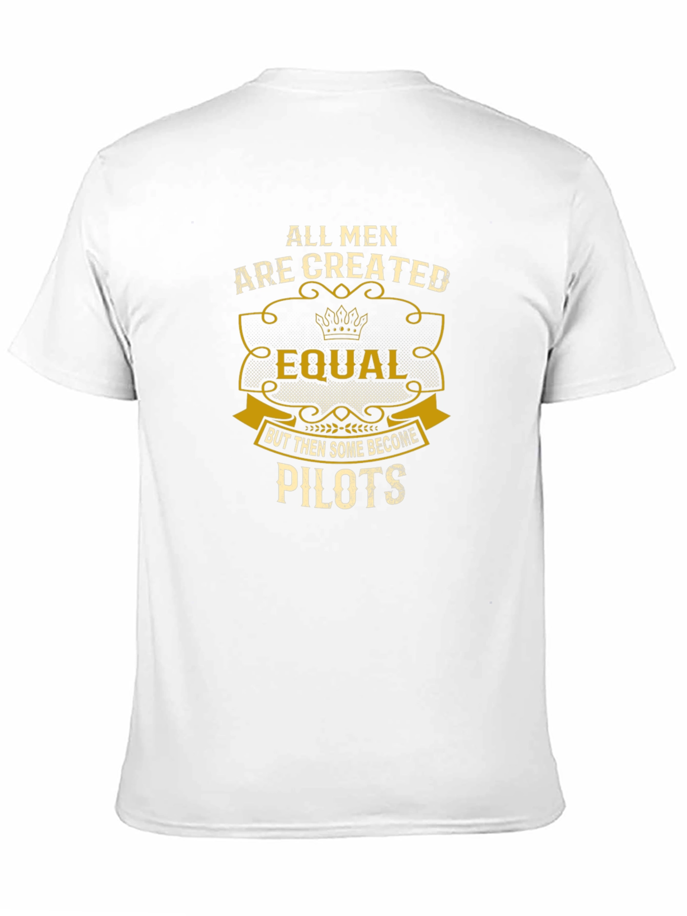 Black All Men Are Created Equal Pilot T-Shirt view 11