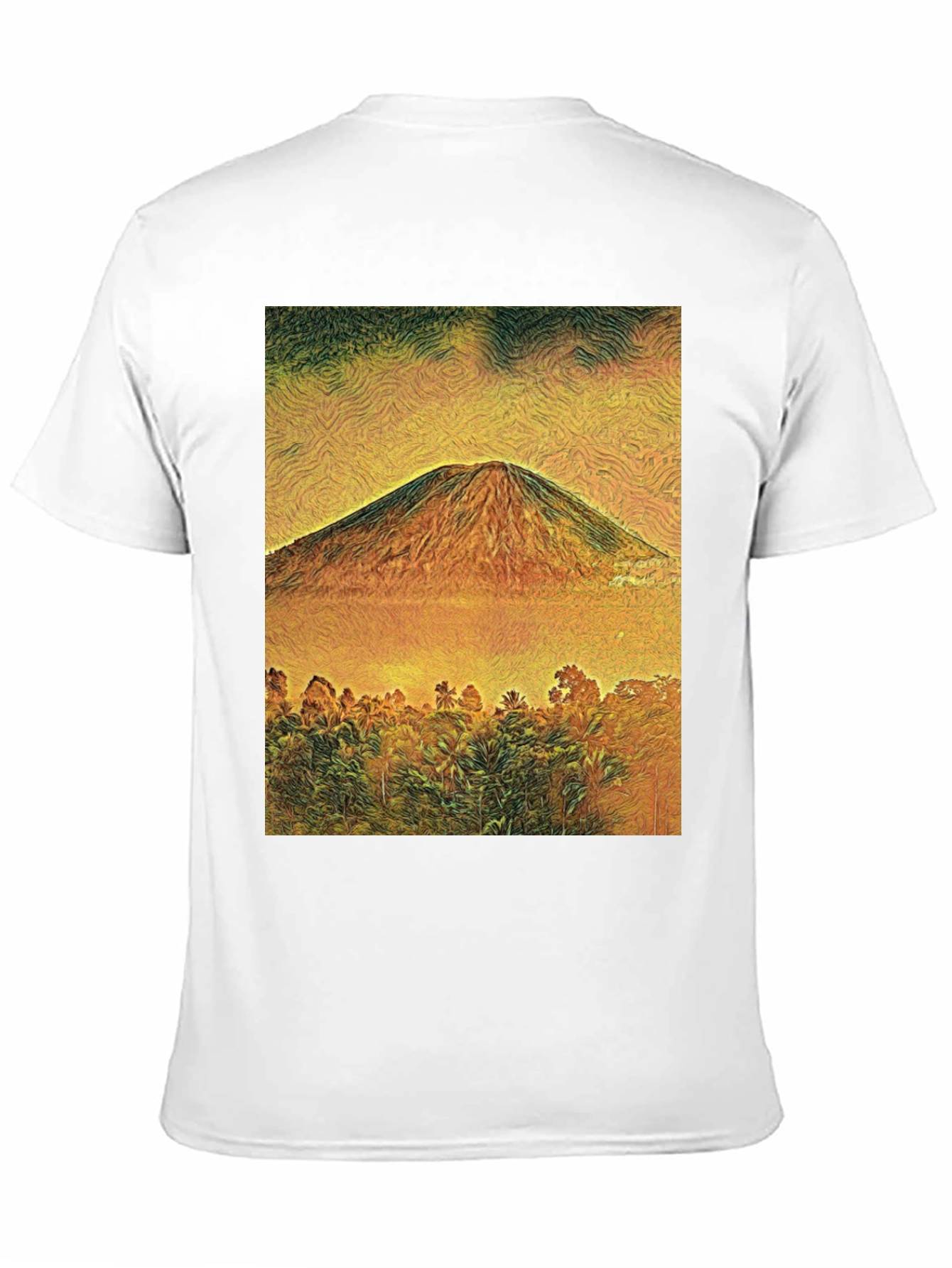 Black Mountain View Graphic Tee - Black Unisex T-Shirt view 11