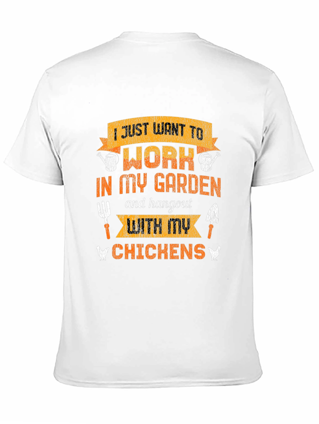 Black Gardening & Chicken Lover T-Shirt view 11