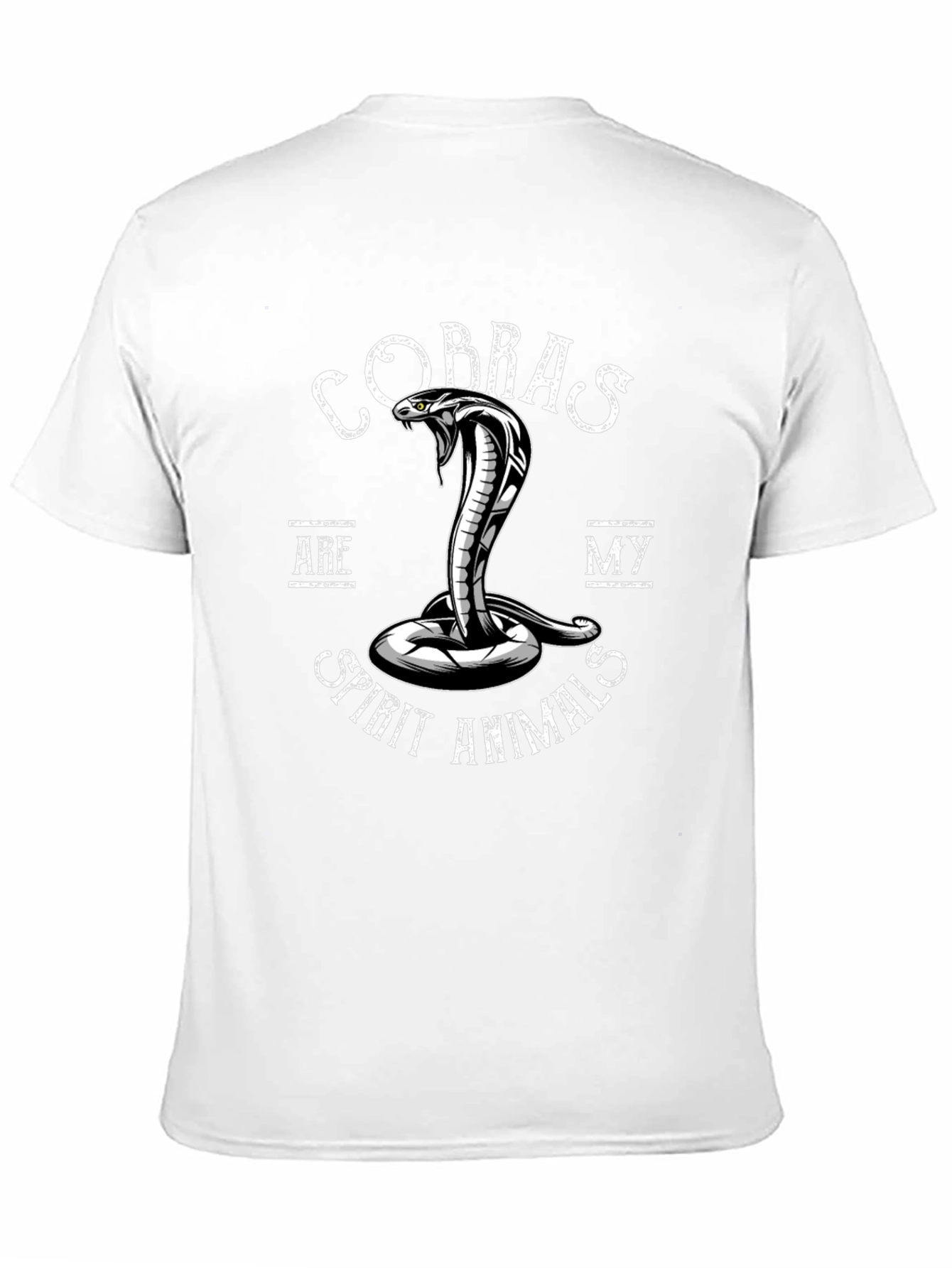 Black Cobra Spirit Animal Graphic Tee - Black view 11