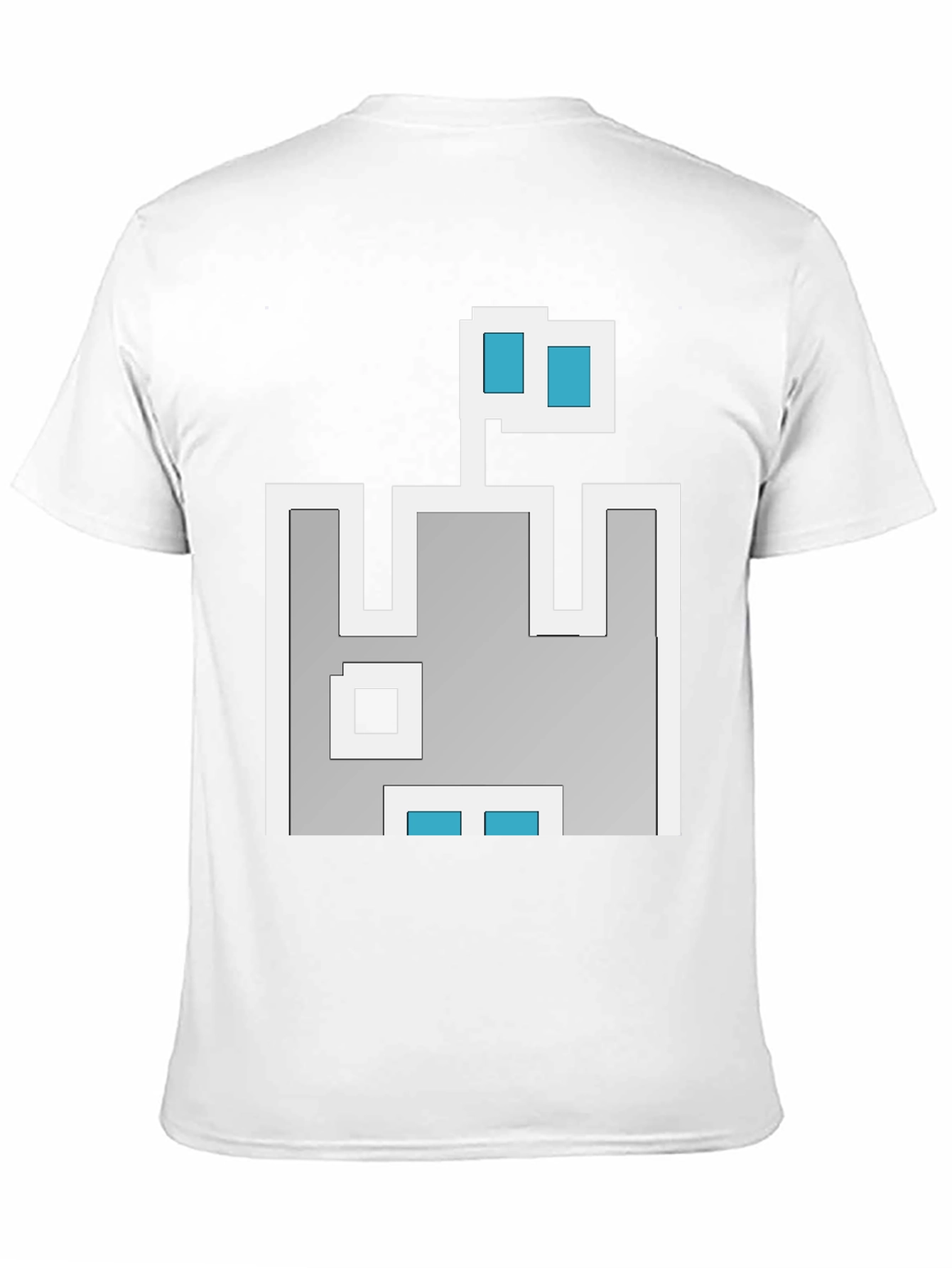 Black Retro Pixel Castle T-Shirt - Black view 11