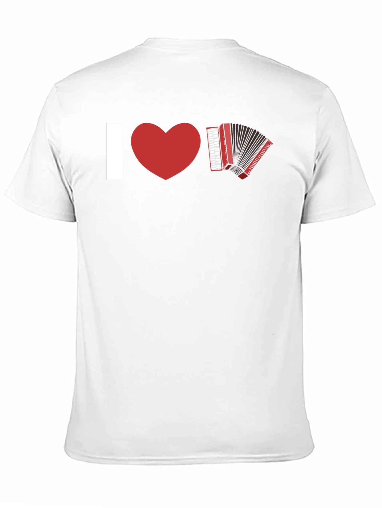 Black I Heart Accordion Tee - Musician's Statement T-Shirt view 11