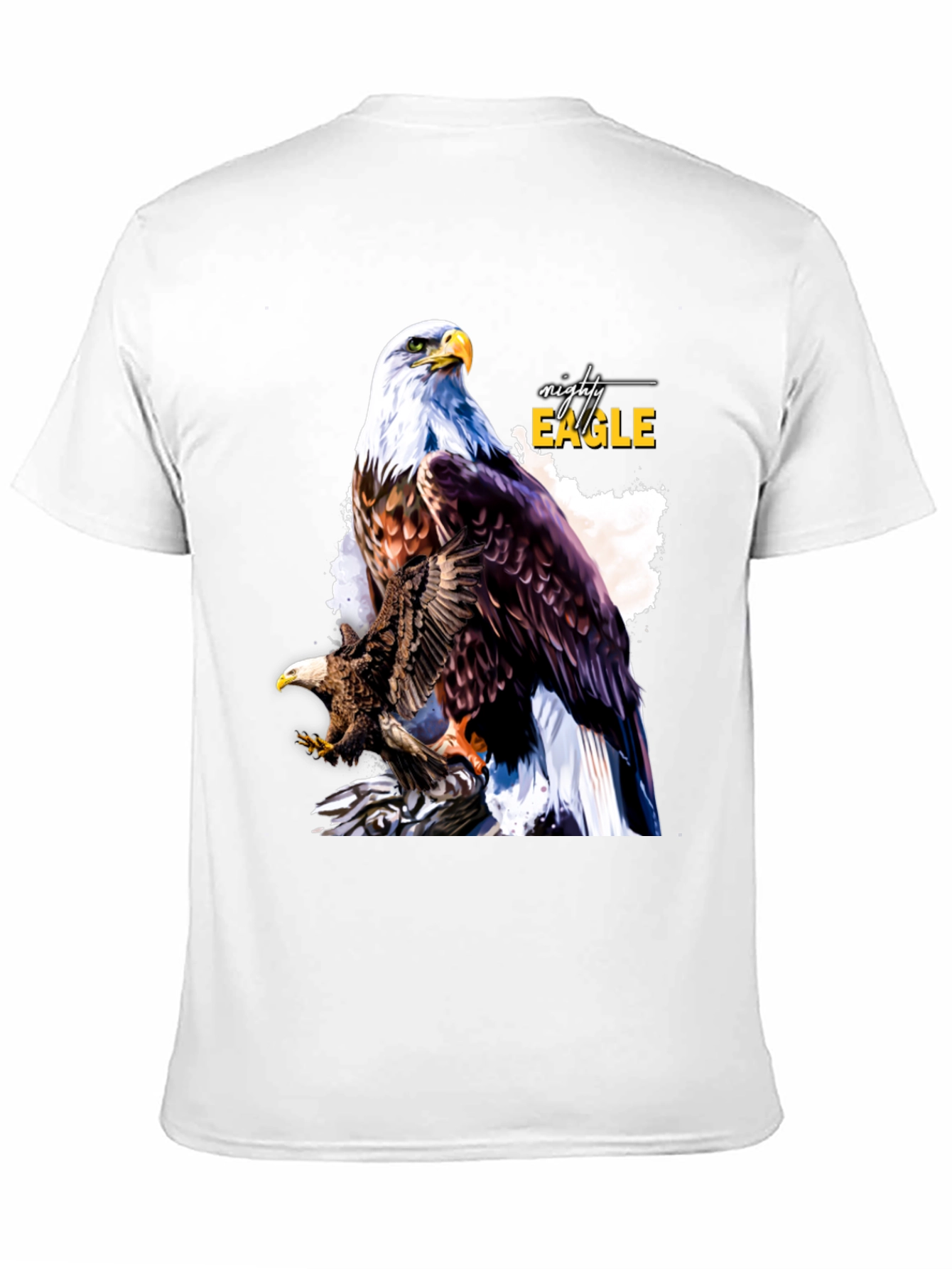 Black Mighty Eagle Graphic Tee - Men's Black T-Shirt view 11