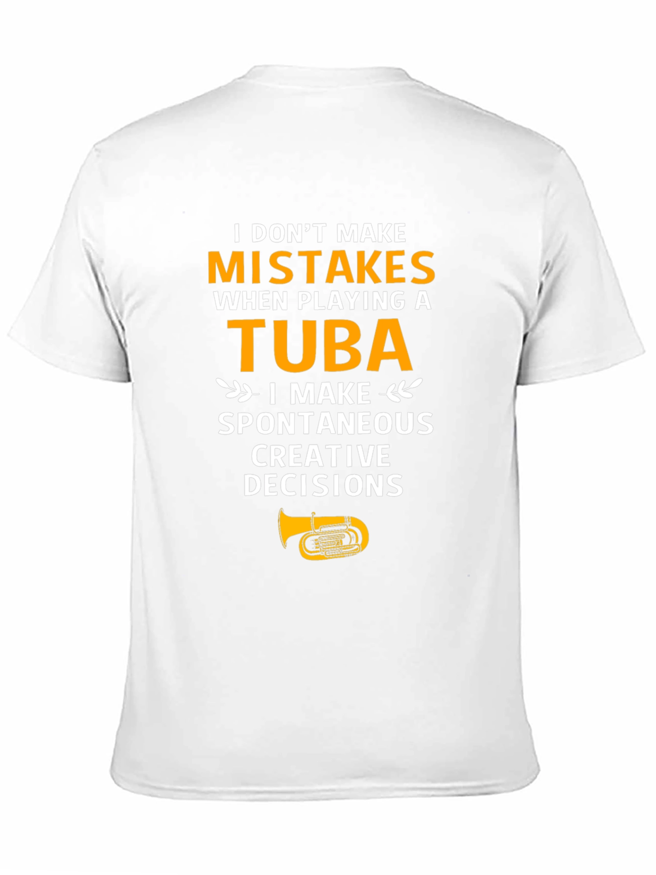 Black Funny Tuba Player T-Shirt view 11
