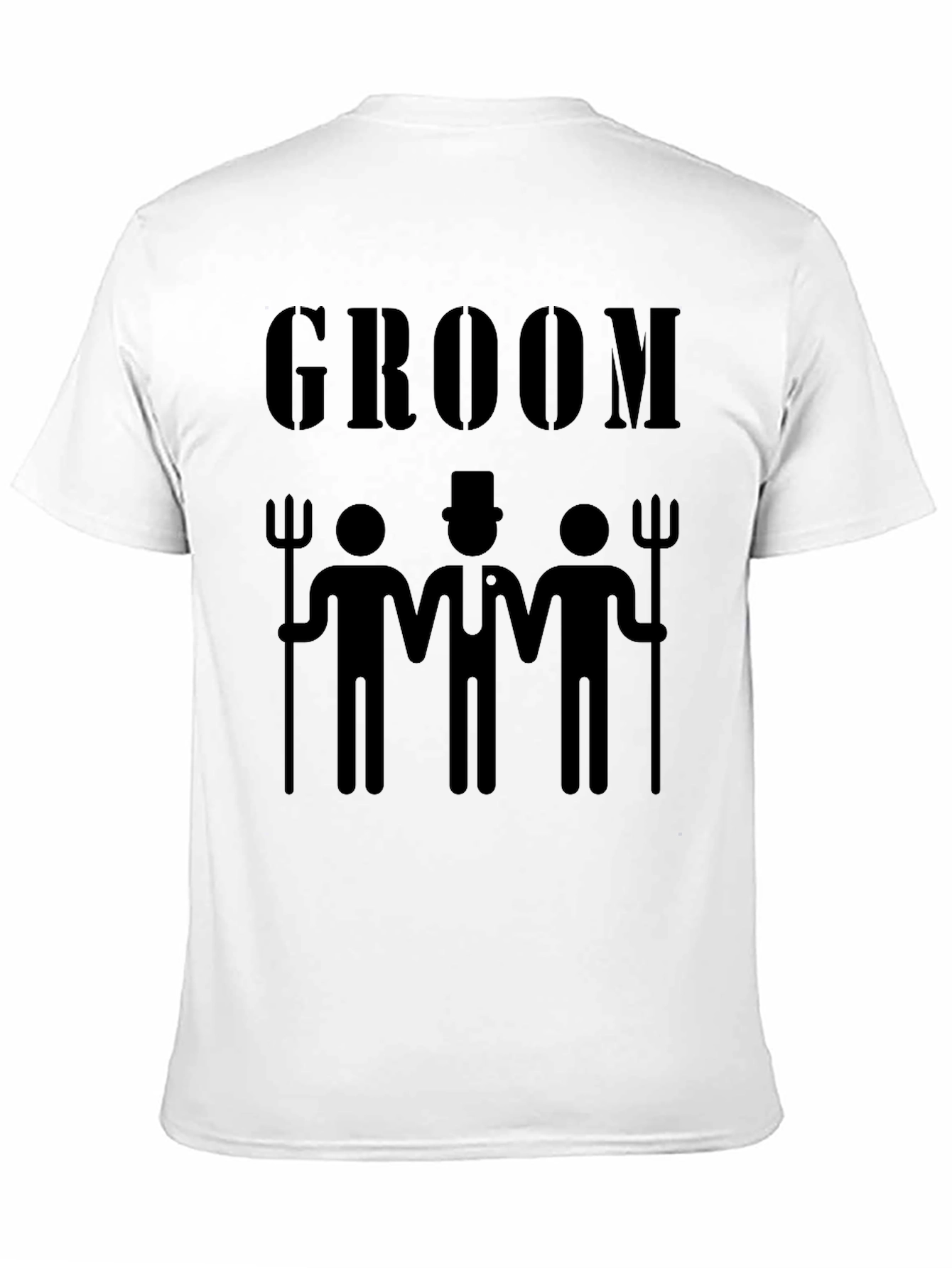Black Groom Bachelor Party Graphic T-Shirt view 11
