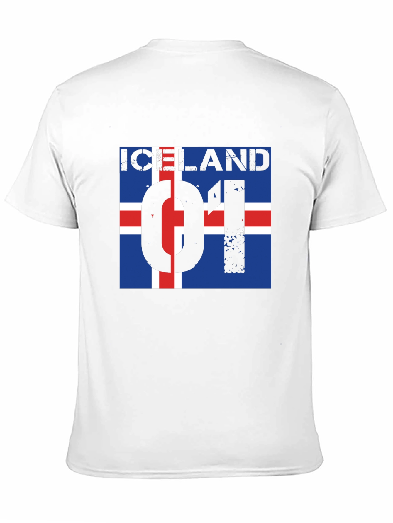Iceland Flag Graphic Print T-Shirt - 11