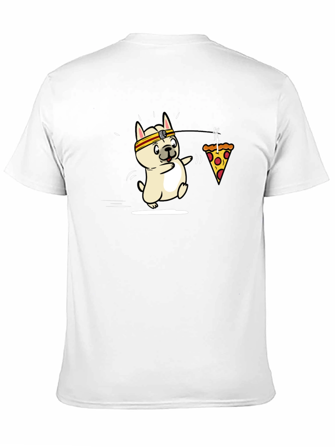 Black Dog Pizza Funny Graphic T-Shirt view 11