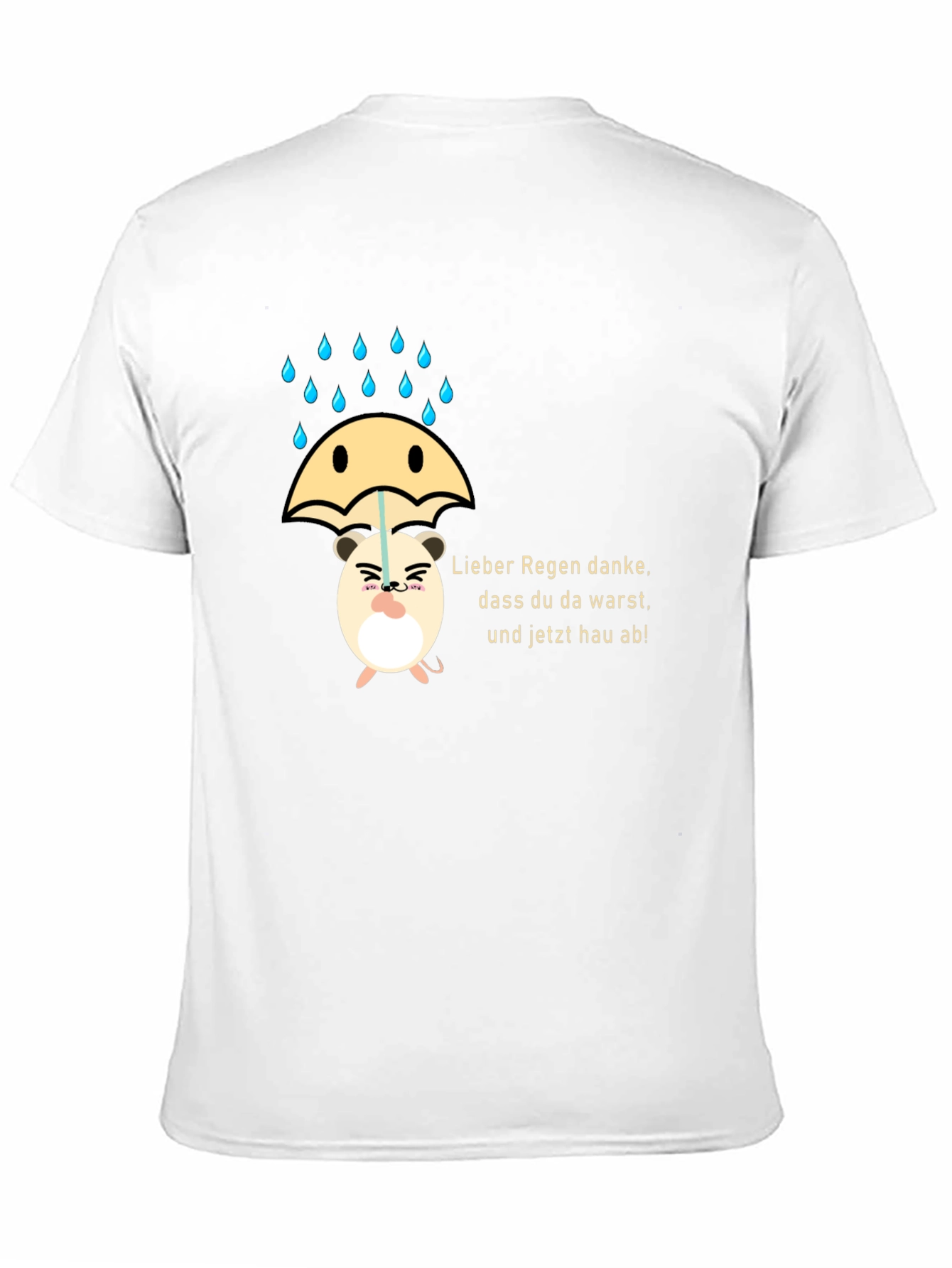 Funny Hamster Rain T-Shirt - 11