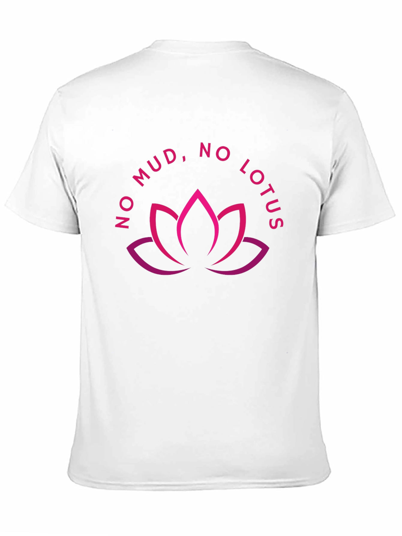 Black No Mud, No Lotus Graphic Tee view 11