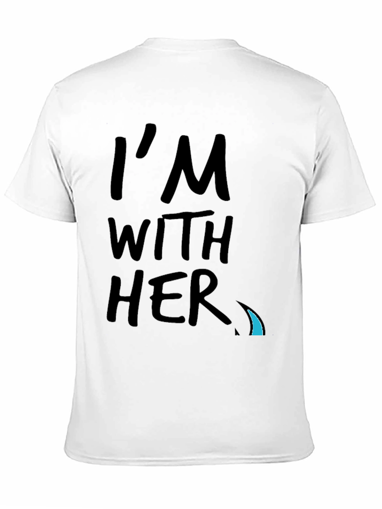 Black I'm With Her Graphic Tee - Black Crew Neck view 11
