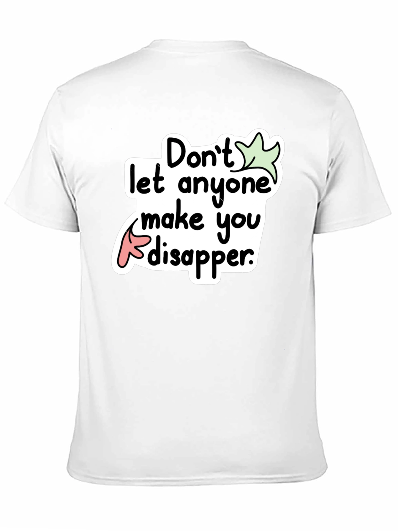 Black Don't Disappear Graphic Tee - Black view 11