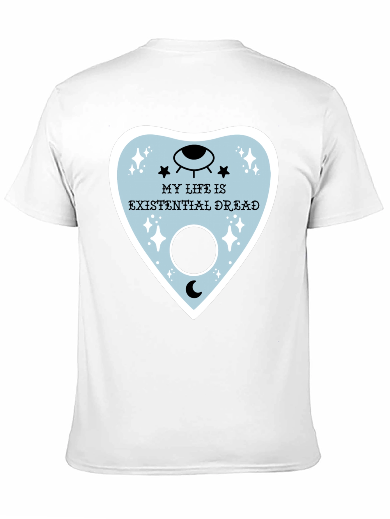Black Existential Dread Graphic Tee - Unisex Black T-Shirt view 11