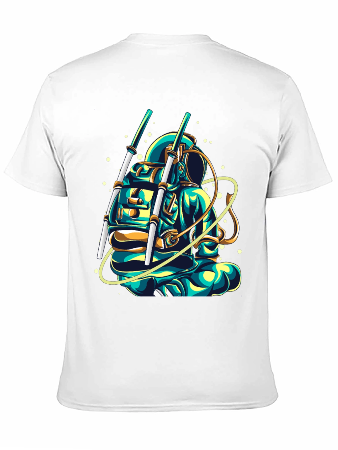 Black Astronaut Graphic T-Shirt - Cool Space Design view 11