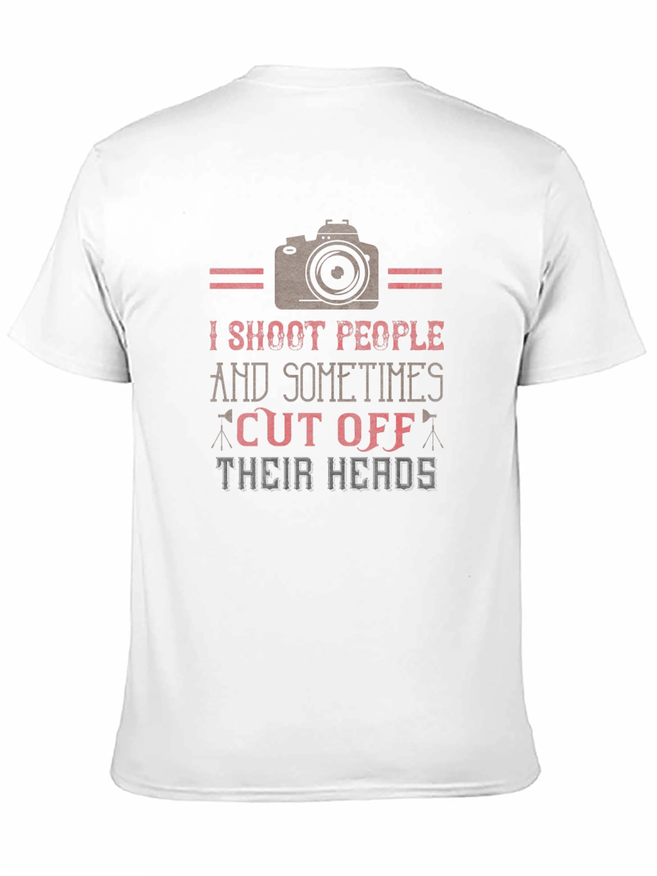 Black I Shoot People T-Shirt - Photography Humor Tee view 11