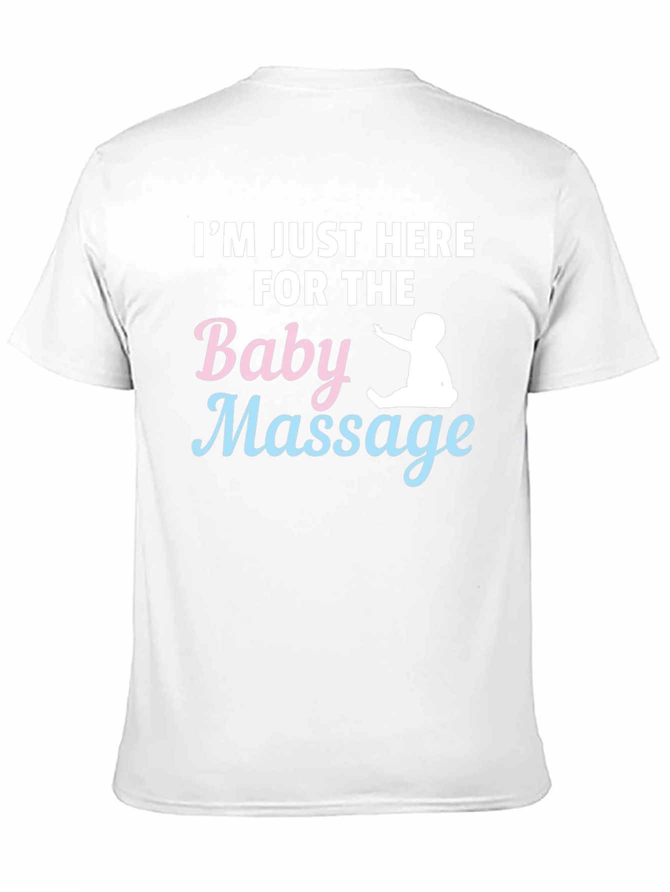 Black Baby Massage T-Shirt - Humorous Parent Tee view 11