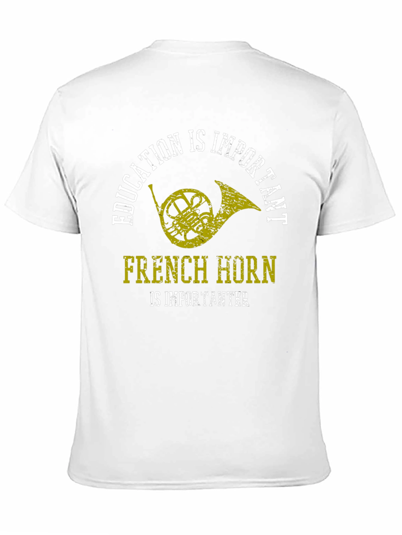 Black French Horn is Importanter Graphic T-Shirt view 11