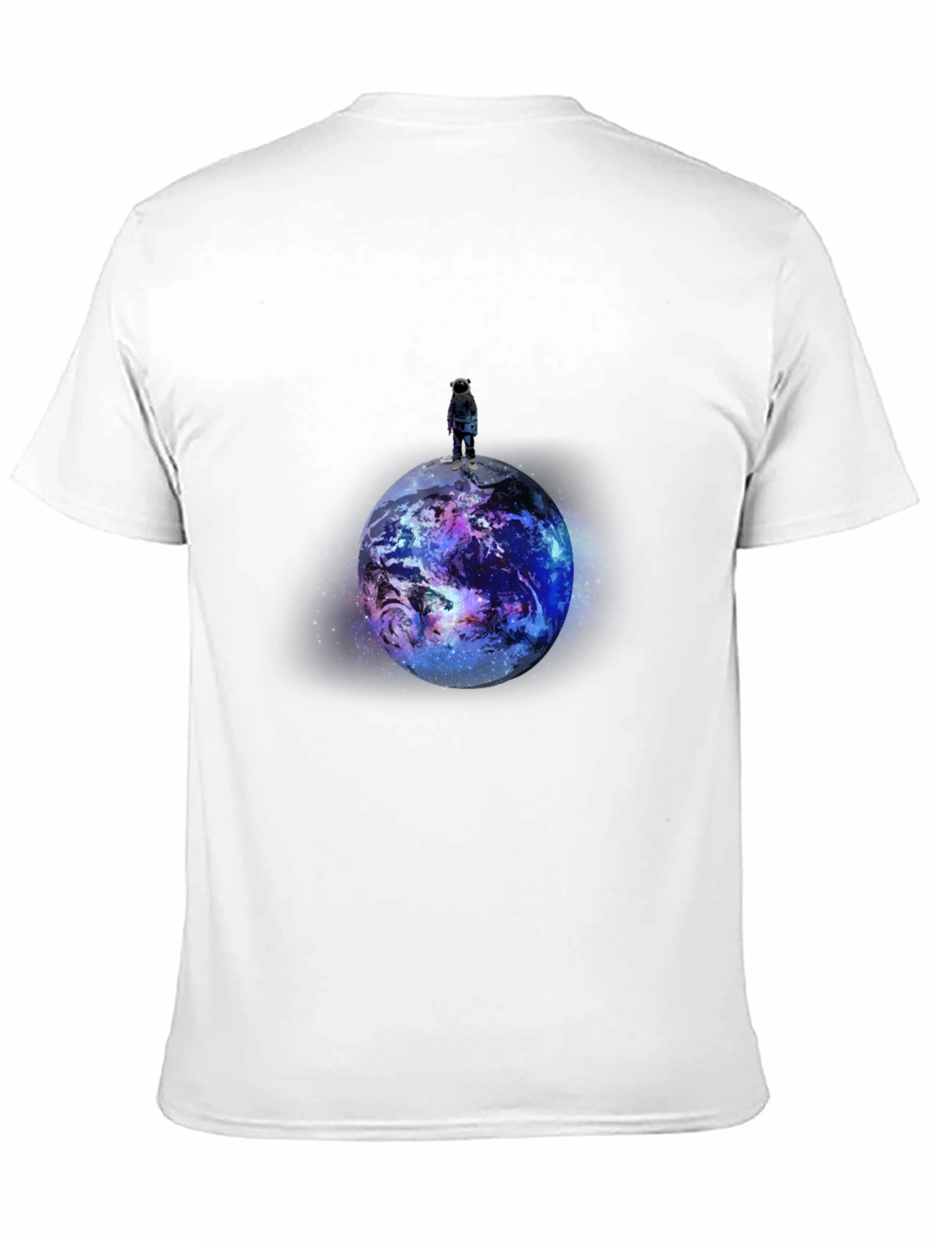 Black Astronaut Planet Graphic Print Black T-Shirt view 11