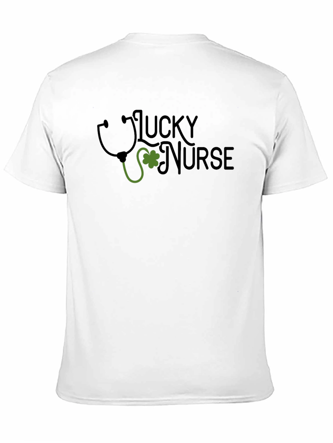 Black Lucky Nurse St. Patrick's Day T-Shirt view 11
