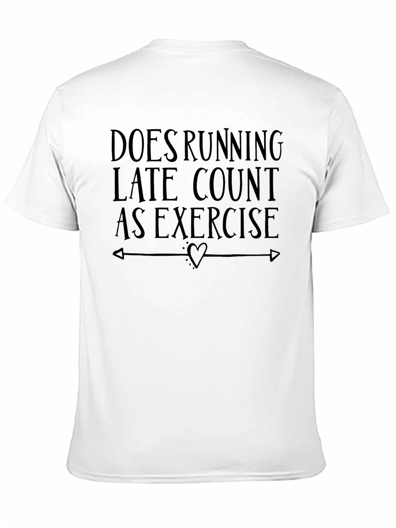 Black Running Late Exercise T-Shirt view 11