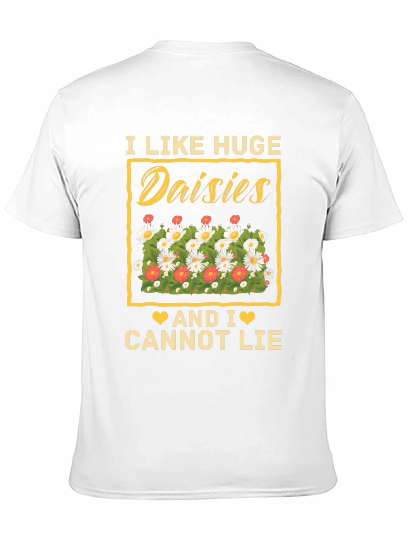 Black I Like Huge Daisies T-Shirt - Soft Cotton Graphic Tee view 11