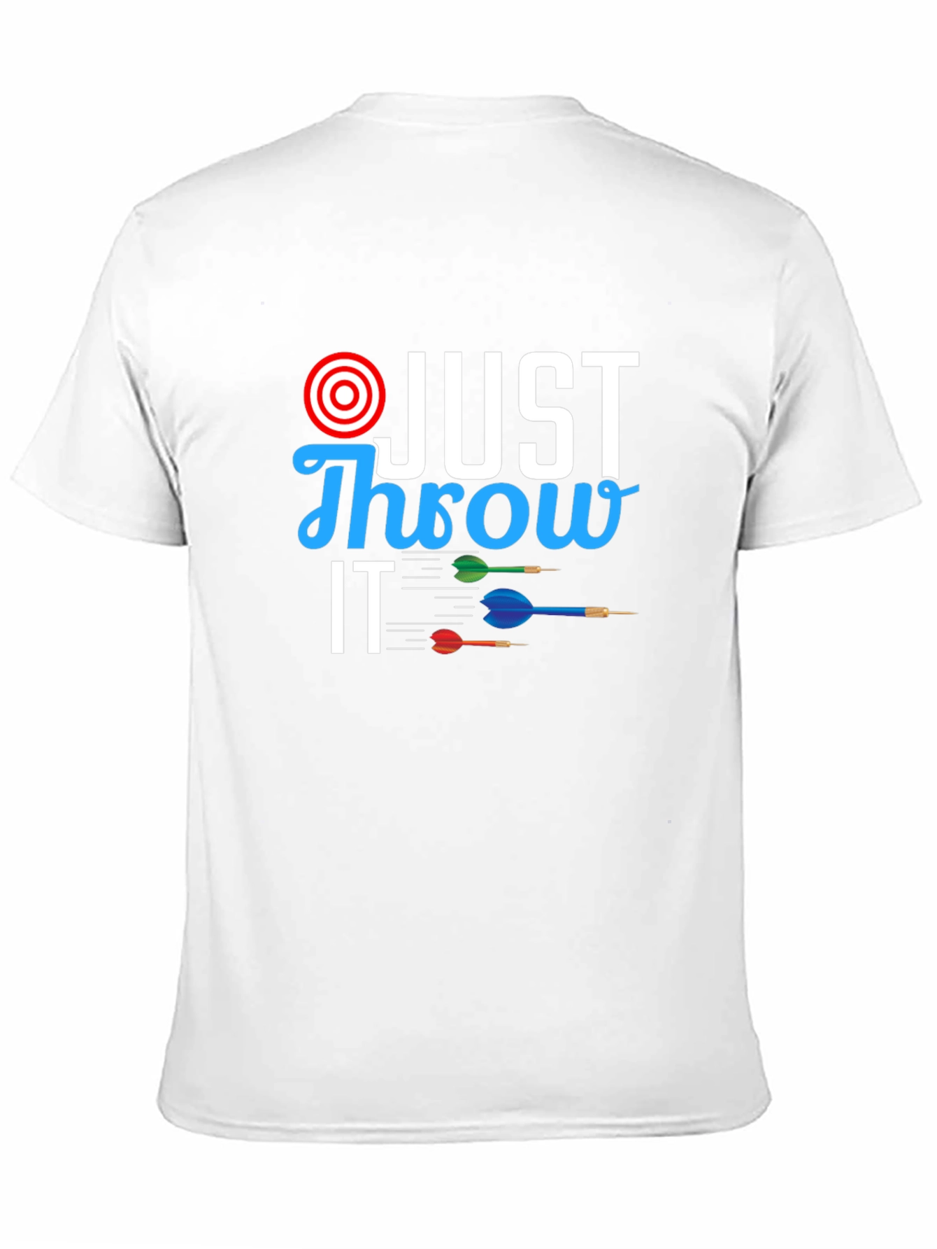 Black Just Throw It T-Shirt - Dart Design view 11