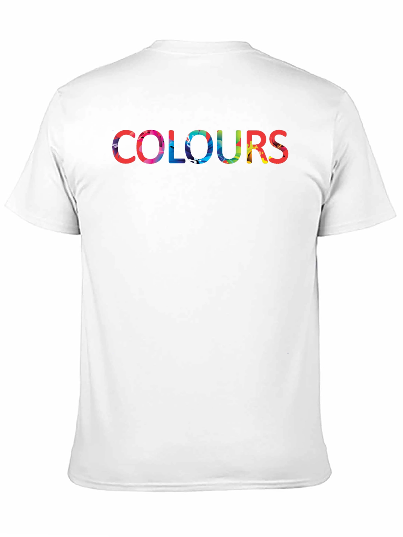Black Colorful Colours Graphic Black T-Shirt view 11