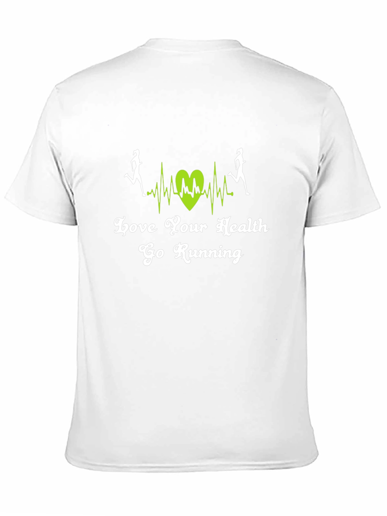 Black Love Your Health Go Running T-Shirt view 11