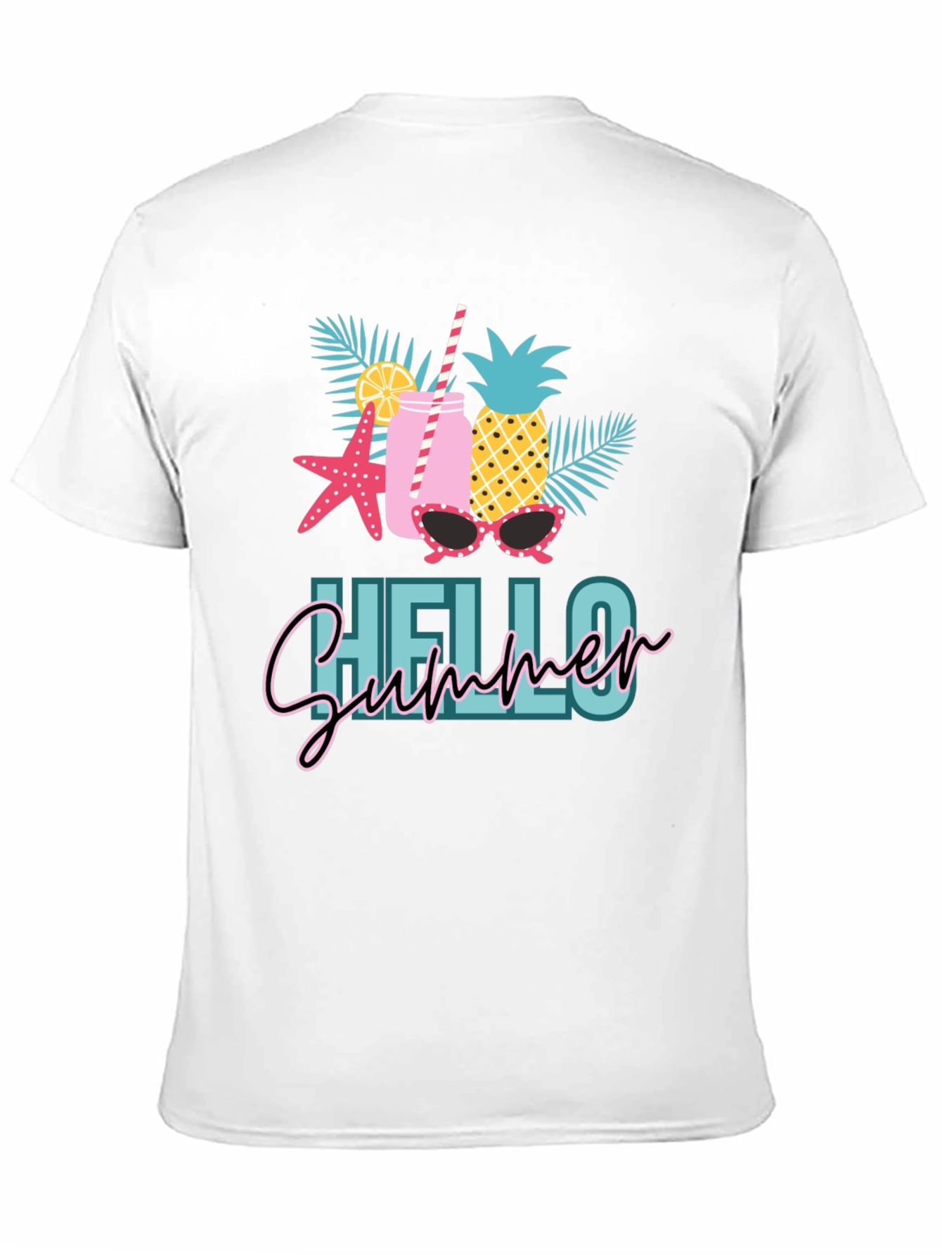 Hello Summer Graphic T-Shirt - 11