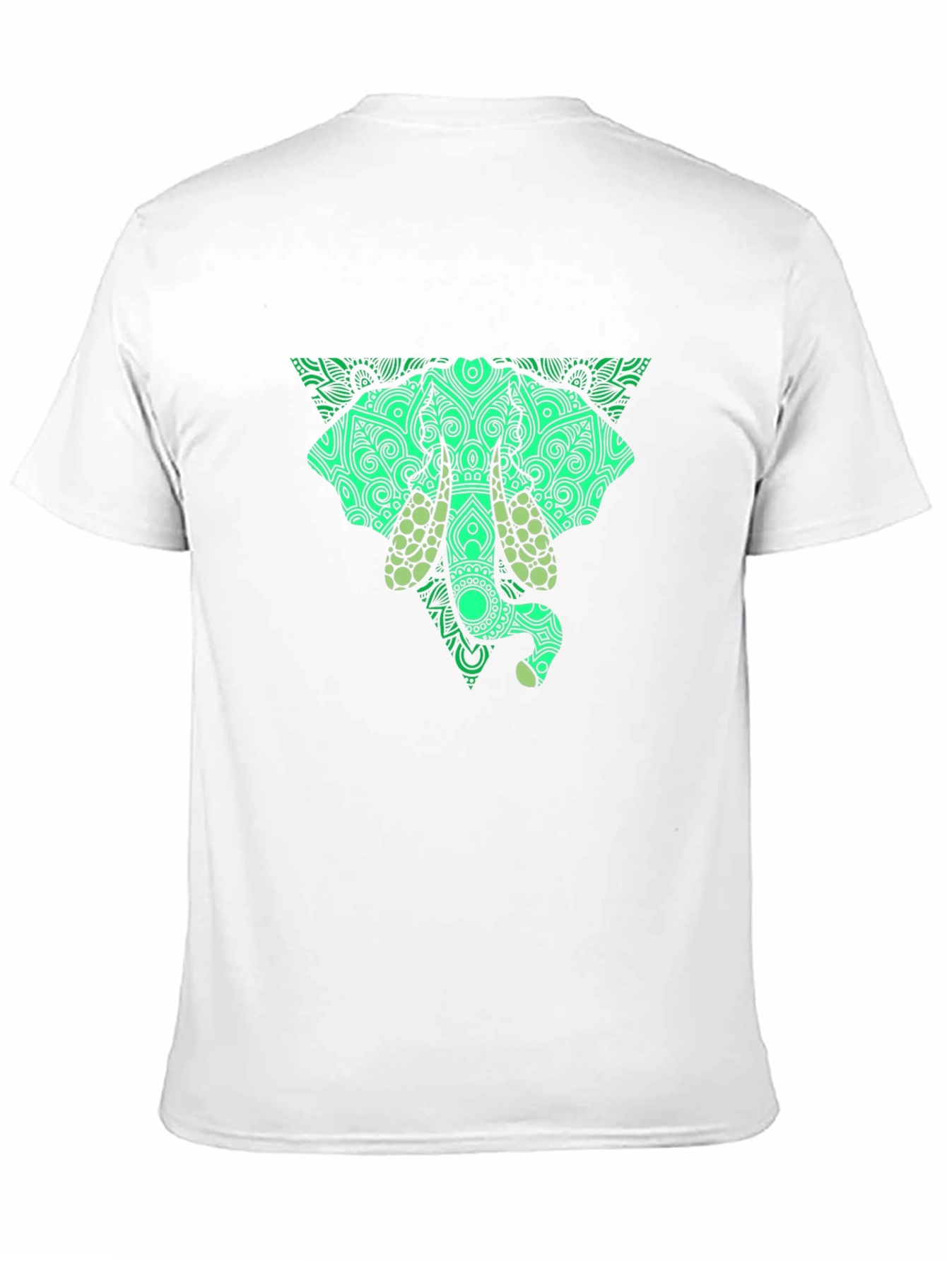 Black Elephant Mandala Graphic Print Tee view 11