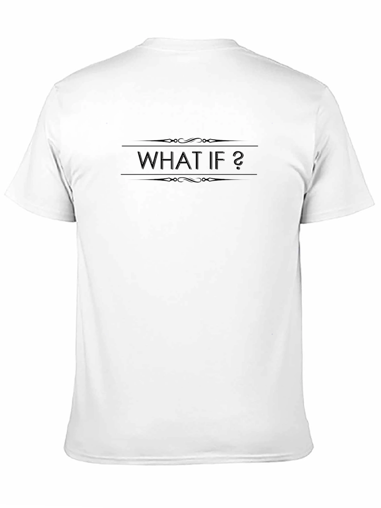 Black What If? Black Graphic Tee - Soft Cotton Blend view 11