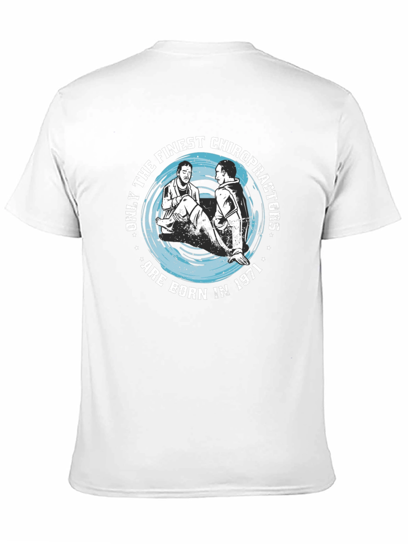 Black Finest Chiropractors 1971 T-Shirt view 11