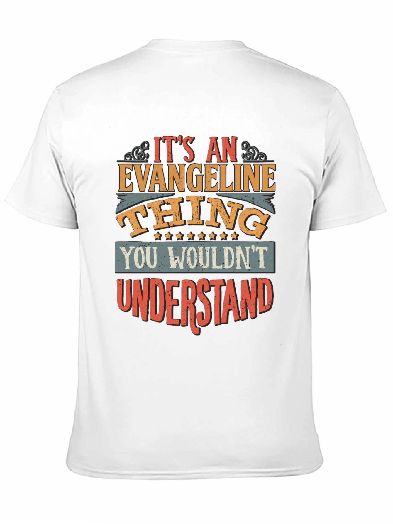 Black It's An Evangeline Thing T-Shirt view 11